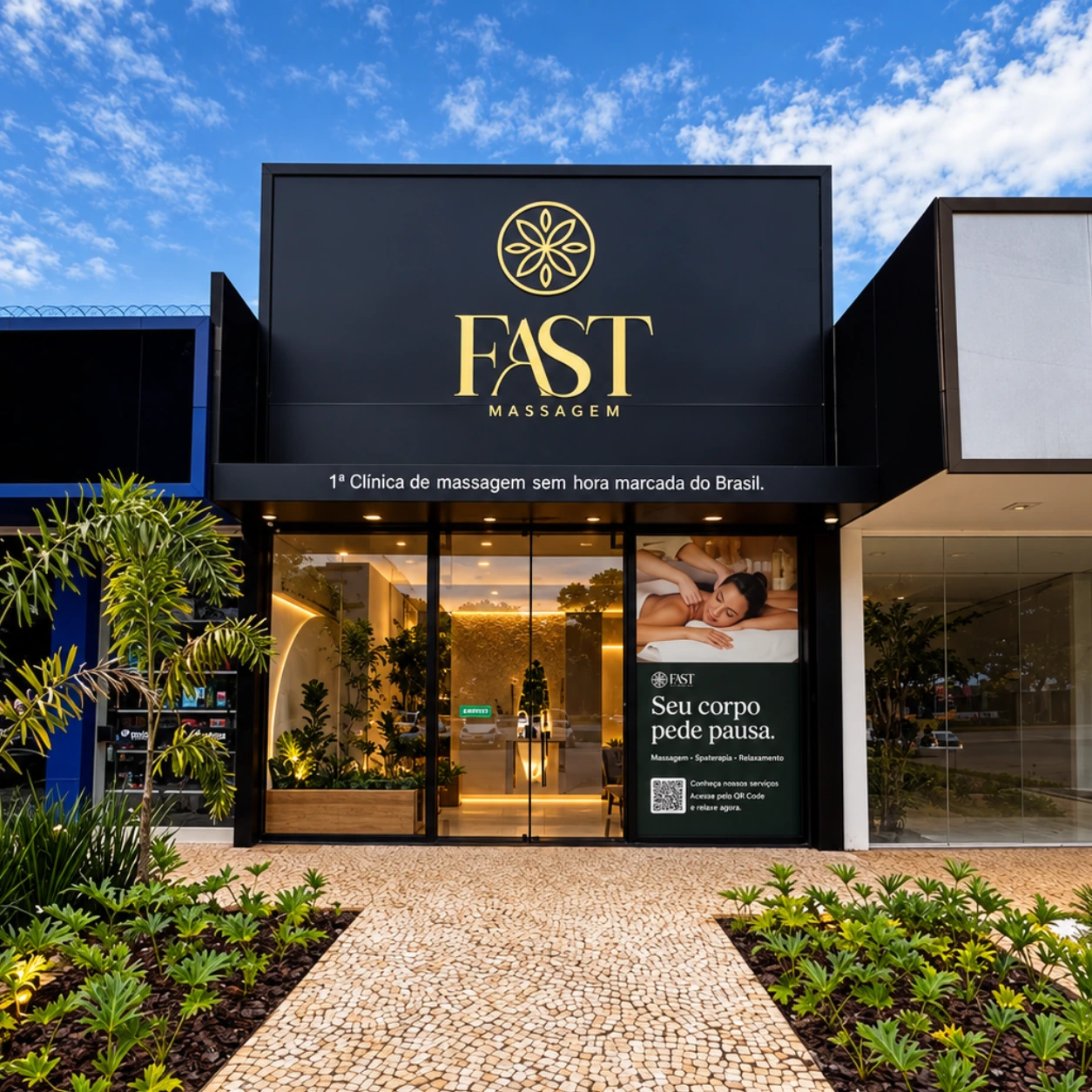 Fachada da unidade Fast Massagem Palmas